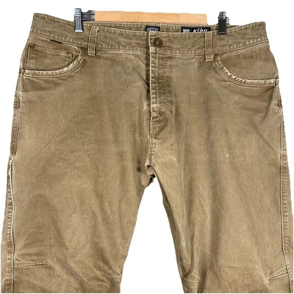 KUHL Rydr Mens 40 X 32 Distressed Utility Canvas Hiking Outdoor Workwear Jeans - Picture 2 of 16